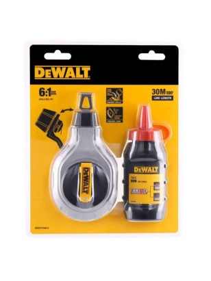 Шнур розмічальний 30 м з крейдяним порошком DeWalt DWHT47408-0