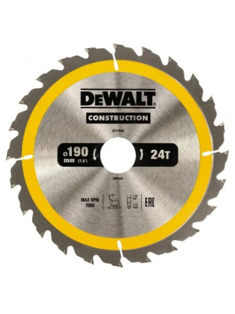 Пиляльний диск DeWALT DT1944 190x30x1.7 мм
