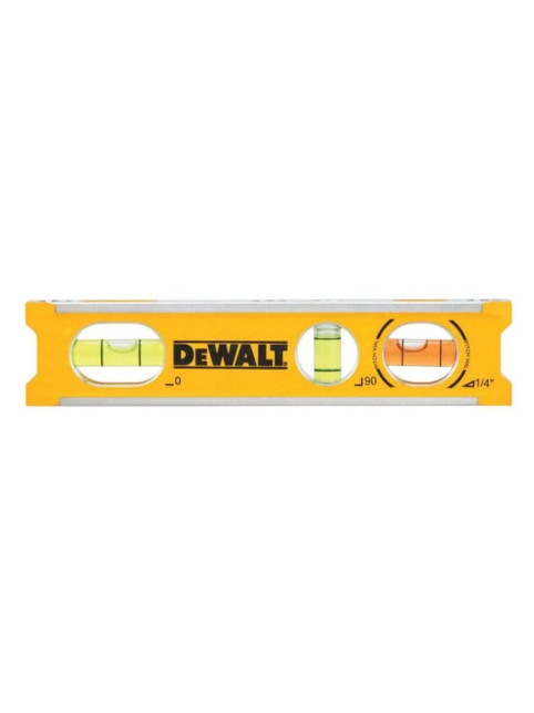 Рівень BILLET TORPEDO з алюмінію довжиною 165 мм з 3 капсулами і магнітами DeWALT DWHT42525-0
