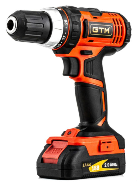 Дриль-шурупокрут акумуляторний GTM DS18/40P