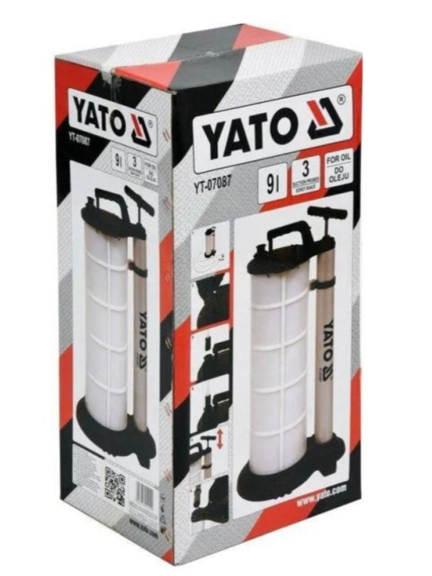 Ручний вакуумний насос 9 л YATO YT-07087