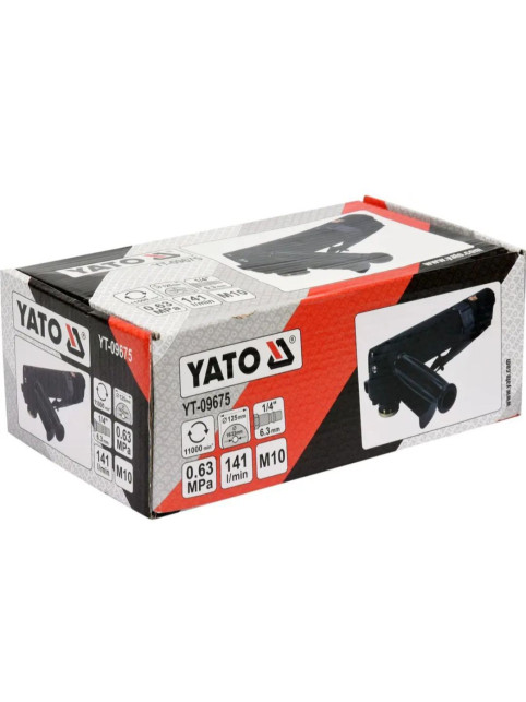 ШЛІФМАШИНА ПНЕВМАТИЧНА КУТОВА YATO    YT-09675