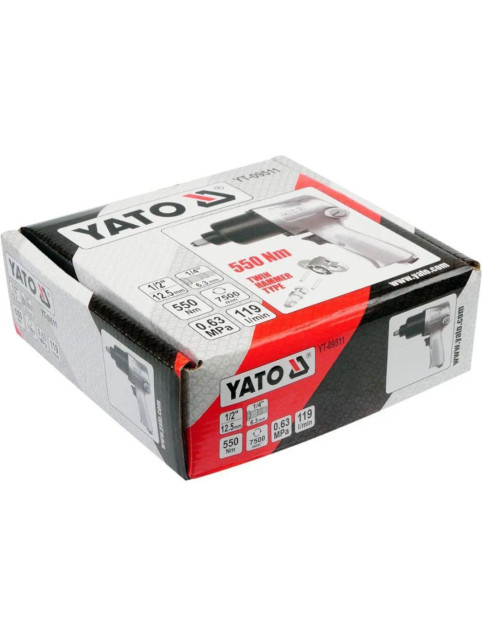 ГАЙКОВЕРТ ПНЕВМАТИЧНИЙ УДАРНИЙ YATO 1/2