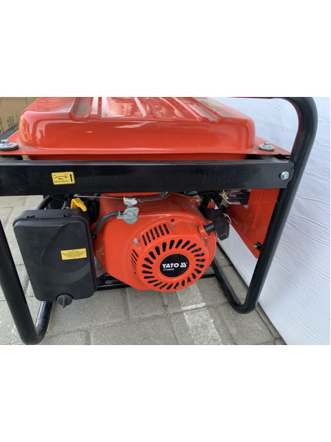 ГЕНЕРАТОР СТРУМУ БЕНЗИНОВИЙ YATO: P= 3.2 КВТ, U= 230V AC І 12V DC, ВИТРАТА- 1.45 Л/Г, БАК- 15 Л